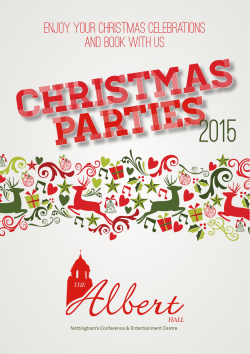 Christmas Parties2015 - Albert Hall Conference Centre
