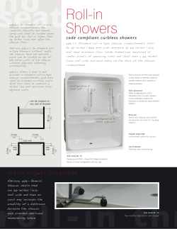 Roll-in Showers - Comfort Designs