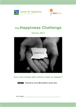 The Happiness Challenge