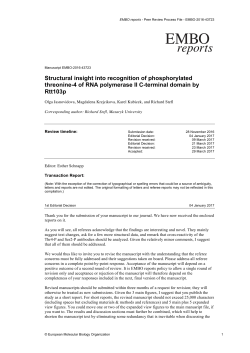 Structural insight into recognition of phosphorylated threonine‐4 of