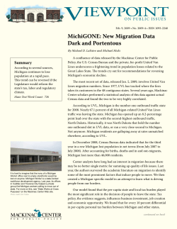 MichiGONE: New Migration Data Dark and Portentous