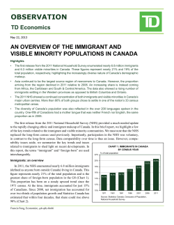 An Overview Of The Immigrant And Visible Minority
