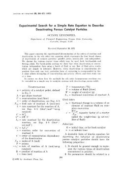 Experimental Search for a Simple Rate Equation to Describe
