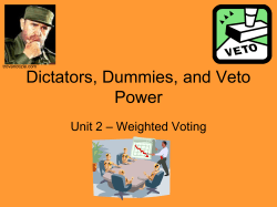 Dictators, Dummies, and Veto Power