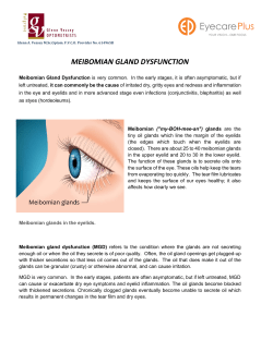 meibomian gland dysfunction