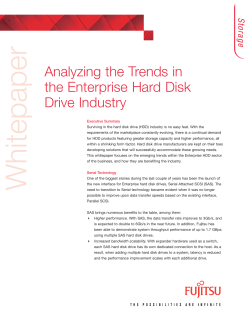 Analyzing the Trends in the Enterprise Hard Disk Drive