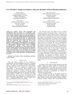 Use of Proba-V Images in Southern Africa for Dynamic