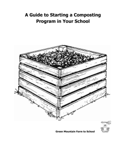 A Guide to Starting a Composting Program in Your School