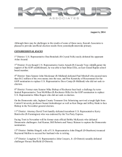 August 6, 2014 Although there may be challenges to the results of