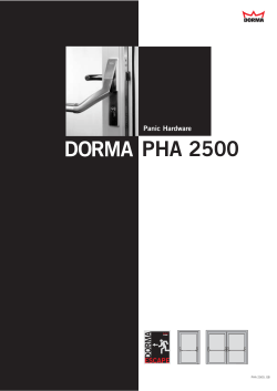 Panic Hardware PHA 2500 DORMA