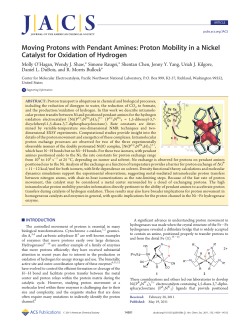 Moving Protons with Pendant Amines: Proton Mobility in a Nickel