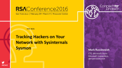 Tracking Hackers on Your Network with