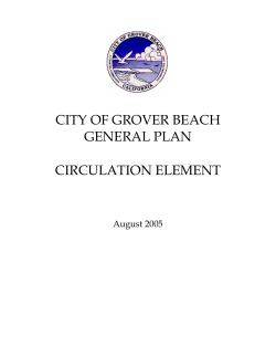 Circulation Element - City of Grover Beach