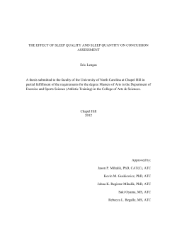 THE EFFECT OF SLEEP QUALITY AND SLEEP QUANTITY ON