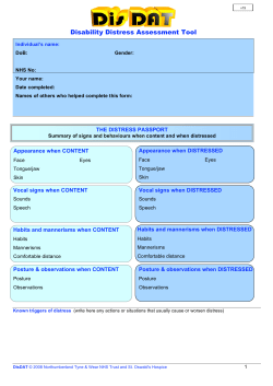 Disability Distress Assessment Tool