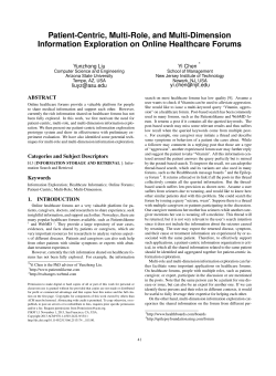 Patient-Centric, Multi-Role, and Multi