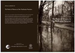 The Poetics of Memory in Post-Totalitarian Narration: Introduction