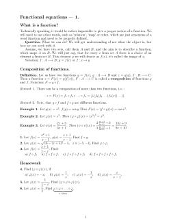 Functional equations 1.