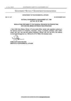 National Environmental Management Act
