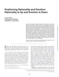 Positioning Rationality and Emotion