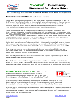 Nitrite Based Corrosion Inhibitors