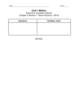2014 PAP Packet 1A-constant velocity