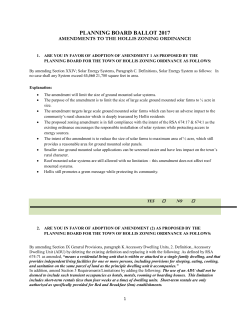 PLANNING BOARD BALLOT 2017