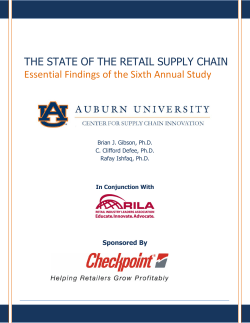 THE STATE OF THE RETAIL SUPPLY CHAIN Essential Findings of