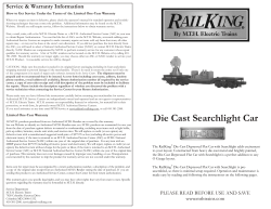 Die Cast Searchlight Car