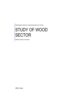 STUDY OF WOOD SECTOR