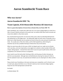 Aaron Szambecki Team Race