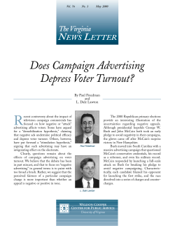 Does Campaign Advertising Depress Voter Turnout?