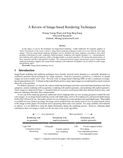 A Review of Image-based Rendering Techniques