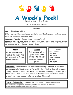 A Week`s Peek! - Monticello Public School District