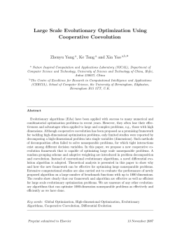 Large Scale Evolutionary Optimization Using Cooperative Coevolution