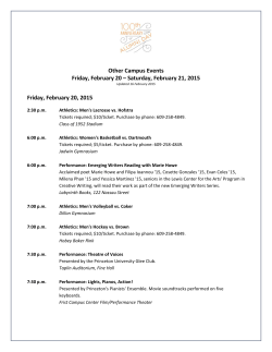 Other Campus Events - Princeton Alumni Association
