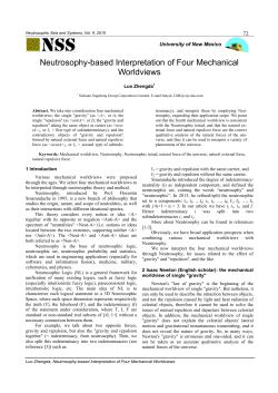Luo Zhengda, Neutrosophy-based Interpretation of Four Mechanical