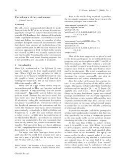 The unknown picture environment