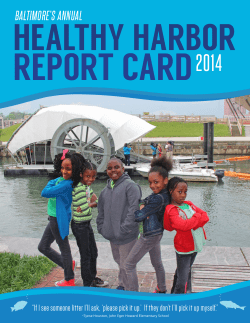 2014 Report Card - Waterfront Partnership