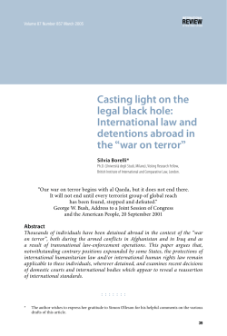 Casting light on the legal black hole: International law and