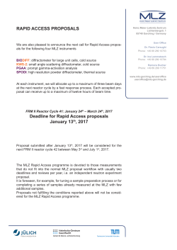 rapid access proposals - Heinz Maier