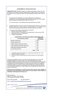 ENVIRONMENTAL PROTECTION NOTICE TAKE