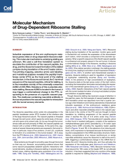 Article - Alexander Mankin Lab - University of Illinois at Chicago