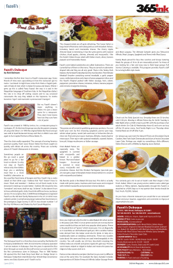 Fazoli`s - Argosy`s Food For Thought