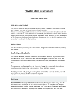 Playitas Class Descriptions