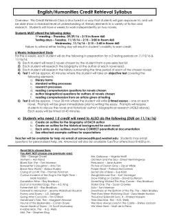 2016-17 Wave I Syllabus