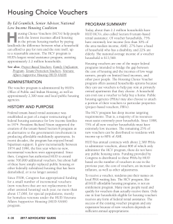 Housing Choice Vouchers - National Low Income Housing Coalition