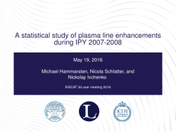 A statistical study of plasma line enhancements during IPY 2007-2008