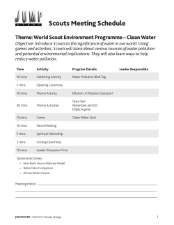 Clean Water - Scouts Canada Wiki