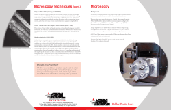Microscopy - Akron Rubber Development Laboratory